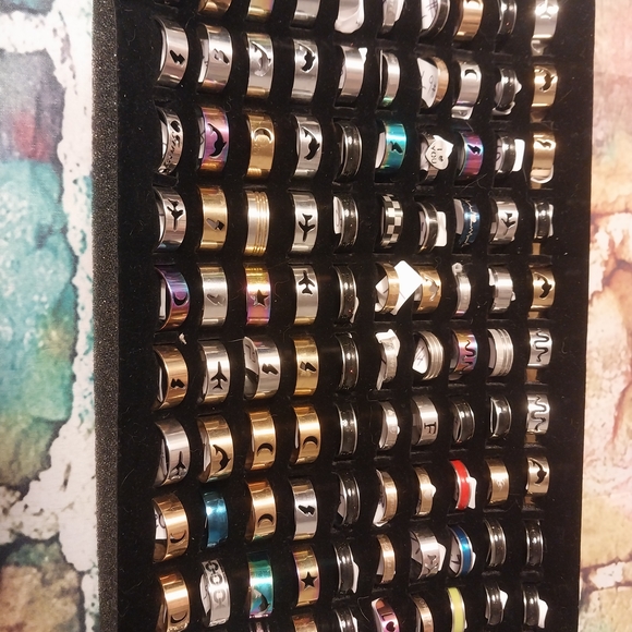 Assorted Stainless Steel Rings - Picture 7 of 13